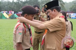 Pj Bupati Buka Perkemahan Jamborer Cabang Asahan 2015