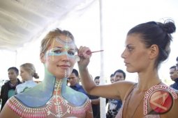 Seni "Body Painting"  Sedot Pengunjung NDF