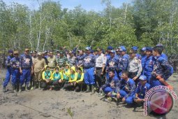 Polres TanbuTanam 1.000 Bibit Mangrove