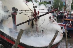 Kebakaran Kapal Nelayan