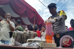 Polres Labuhanbatu Musnahkan Narkoba Senilai Rp1 Miliar