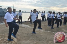 Danlantamal XII Pontianak Olahraga Bersama