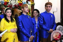 Presiden hadiri syukuran tujuh bulan kehamilan menantu