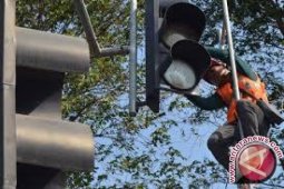 Sejumlah "traffic light" di Jambi tak berfungsi
