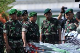 Pangdam Sambut Dua Batalyon Penjaga Perbatasan RI-Malaysia