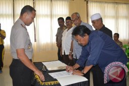 Polres Abdya Teken MoU Penerimaan Brigadir Baru
