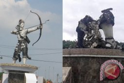 Polisi Selidiki Pembakaran Patung Arjuna di Purwakarta