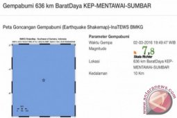 Pejabat : Tidak ada informasi korban jiwa gempa Sumatera
