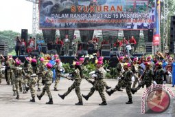 Kolone Senapan Marinir Junior Warnai HUT Pasmar-1