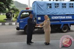 Dinsosnaker Bangka Terima Bantuan Kendaraan Operasional Bencana