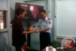 Danlanud Singkawang II Kunjungi Biro Antara Kalbar