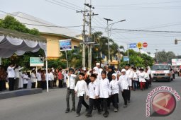Pawai Ta'ruf MTQ Tebingtinggi Meriah