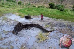 Semburan Lumpur di Jari Bojonegoro Mengecil