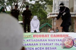 Hukuman Cambuk di Aceh Besar