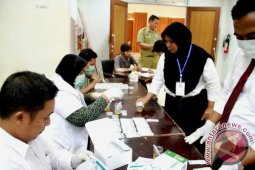BNK Kutai Kartanegara Tes Urine Peserta Diklat Prajabatan