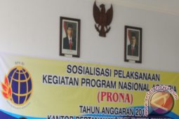 BPN Optimistis Realisasi Prona 3.100 Sertifikat