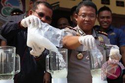 Polres Lhokseumawe Musnahkan 2,4 Kg Sabu-Sabu