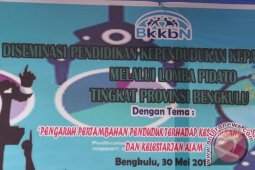 Remaja di Bengkulu ikuti lomba pidato kependudukan