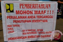 Jalinsum Via Sipirok Ditutup