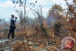 Lahan Rasau Jaya Masih Terbakar