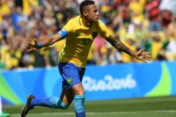 Neymar Ukir Gol Tercepat di Olimpiade