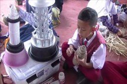 Siswa Cilegon "Sulap" Sampah Jadi Hiasan Menarik