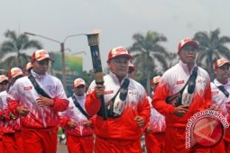Kirab Api PON Masuk Sukabumi