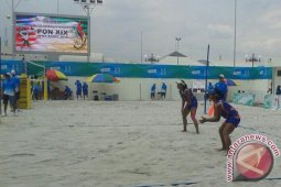 Pasangan Unggulan Voli Pasir Raih Kemenangan Pertama