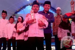 Pesan bupati Merangin pada khotimul Quran di Mekar Jaya