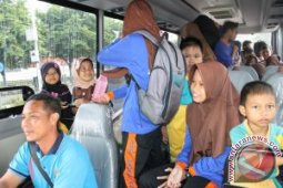 Bus Mapolres Balangan Dioperasikan Jadi Angkutan Pelajar