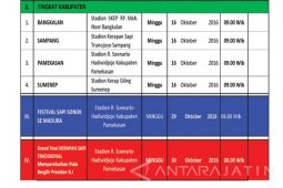 Karapan Sapi Piala Presiden Digelar 30 Oktober 2016