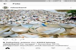 Ridwan Kamil Larang Penggunaan Styrofoam di Bandung