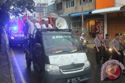 Polres Asahan Kawal Aksi Demo Ahok