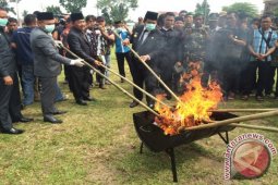 Polres Labuhanbatu Musnahkan Narkoba