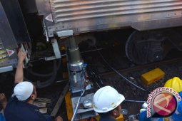 Kereta Api Barang Anjlok di Subang