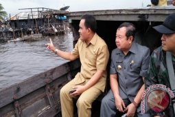 Danau Panggang di Amuk 'si Jago Merah'