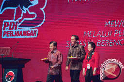 Presiden Jokowi makan siang bersama Megawati