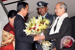 Presiden Jokowi torehkan pesan di Gandhi Memorial Park