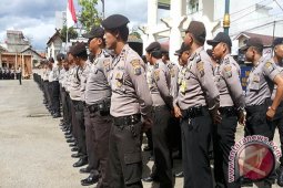 Apel Pergeseran Pasukan Amankan Pilkades Tapsel