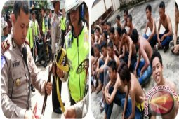 Polisi Amankan Anak Punk Tawuran