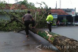 Angin Kencang Rusak Tujuh Rumah Dinas Polisi