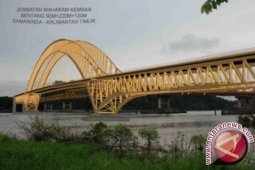 Jembatan Kembar Samarinda Ditargetkan Rampung Awal 2018