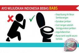 Warga di 32 kelurahan Jakarta Barat sudah tidak buang air besar sembarangan