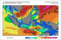 BMKG : Gelombang Laut Jatim Kurang Kondusif
