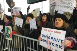300 orang protes "Muslim Ban" dari Trump
