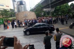 Presiden tiba di Hotel Raffles diskusi lintas agama