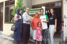 BPJS Ketenagakerjaan Perak Salurkan Bantuan untuk Keluarga Pengemudi "Gojek"