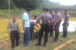 Polres Bengkayang Sita Tiga Mesin Dompeng Peti