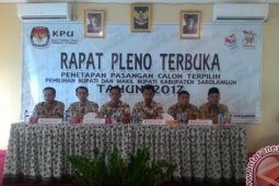 KPU Sarolangun tetapkan bupati-wabup terpilih