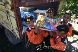 Relawan Pramuka Longsor Ngajuk